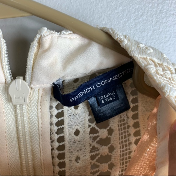 NWT French Connection | Patricia Lace Dress with Ruffles | Size 2 - Picture 7 of 10